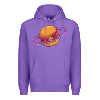 Purple Burger  Saturn Premium Hoodie - linhVisuals