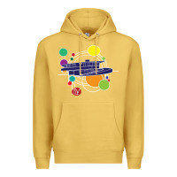 Antique Gold retro graphic design   frank lloyd wright Premium Hoodie - linhVisuals