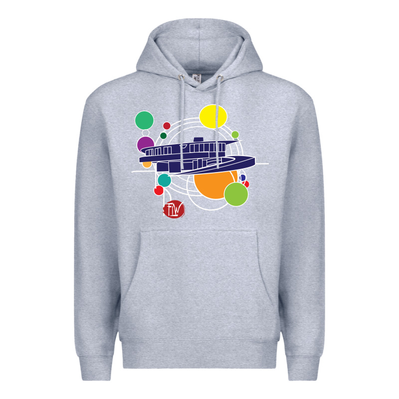 Retro Graphic Design   Frank Lloyd Wright Premium Hoodie by linhVisuals | Teevron