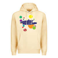 Pina Colada retro graphic design   frank lloyd wright Premium Hoodie - linhVisuals