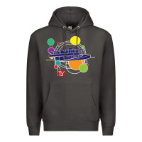 Smoke retro graphic design   frank lloyd wright Premium Hoodie - linhVisuals
