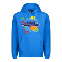 True Royal retro graphic design   frank lloyd wright Premium Hoodie - linhVisuals