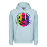 Blue Mist two lost souls swimming in a fish bowl Premium Hoodie - linhVisuals
