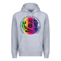 Heather Grey two lost souls swimming in a fish bowl Premium Hoodie - linhVisuals
