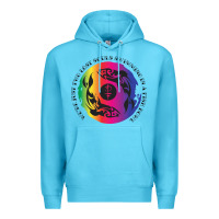 Ocean Blue two lost souls swimming in a fish bowl Premium Hoodie - linhVisuals