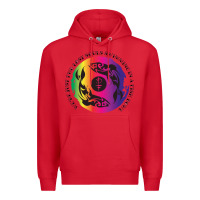 Red two lost souls swimming in a fish bowl Premium Hoodie - linhVisuals