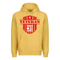 Antique Gold veteran made in usa   military Premium Hoodie - linhVisuals