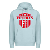Blue Mist veteran made in usa   military Premium Hoodie - linhVisuals