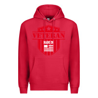 Cardinal veteran made in usa   military Premium Hoodie - linhVisuals