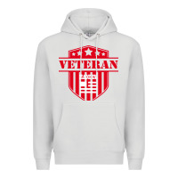 Dove Grey veteran made in usa   military Premium Hoodie - linhVisuals