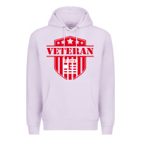 Lilac veteran made in usa   military Premium Hoodie - linhVisuals