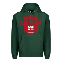 Sports Green veteran made in usa   military Premium Hoodie - linhVisuals