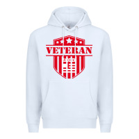 White veteran made in usa   military Premium Hoodie - linhVisuals