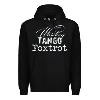 Black wtf in military speak   saying Premium Hoodie - linhVisuals