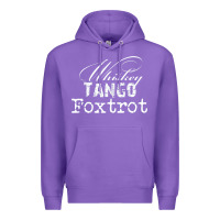 Purple wtf in military speak   saying Premium Hoodie - linhVisuals
