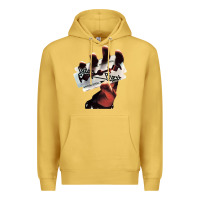 Antique Gold Judas Of Priest - British Steel Premium Hoodie - linhVisuals
