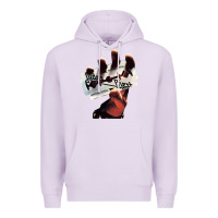 Lilac Judas Of Priest - British Steel Premium Hoodie - linhVisuals