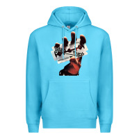Ocean Blue Judas Of Priest - British Steel Premium Hoodie - linhVisuals