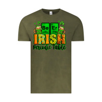 Vintage Olive Beer Irish Periodic table St. Patrick's Vintage Tee - LillyAllenDesigns