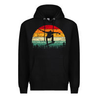 Black skateboard vintage for skateboards lovers Premium Hoodie - linhVisuals