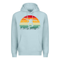 Blue Mist skateboard vintage for skateboards lovers Premium Hoodie - linhVisuals