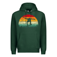 Sports Green skateboard vintage for skateboards lovers Premium Hoodie - linhVisuals