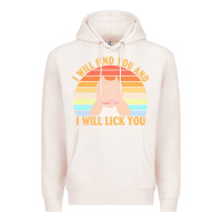 Pale Pink i will find you and i will lick you t  shirt i will find you and i wil Premium Hoodie - linhVisuals