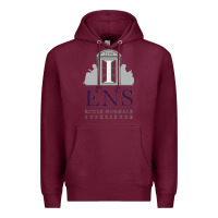 Burgundy École normale supérieure (paris) Premium Hoodie - linhVisuals