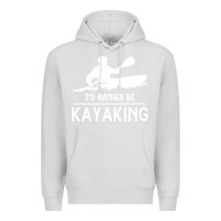 Dove Grey kayaking t  shirt i' d rather be at the lake kayaking t  shirt Premium Hoodie - linhVisuals