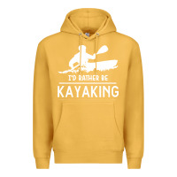 Mustard kayaking t  shirt i' d rather be at the lake kayaking t  shirt Premium Hoodie - linhVisuals