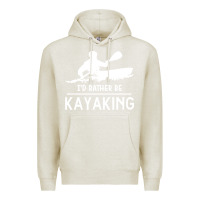 Oatmeal Heather kayaking t  shirt i' d rather be at the lake kayaking t  shirt Premium Hoodie - linhVisuals