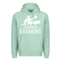 Seafoam kayaking t  shirt i' d rather be at the lake kayaking t  shirt Premium Hoodie - linhVisuals