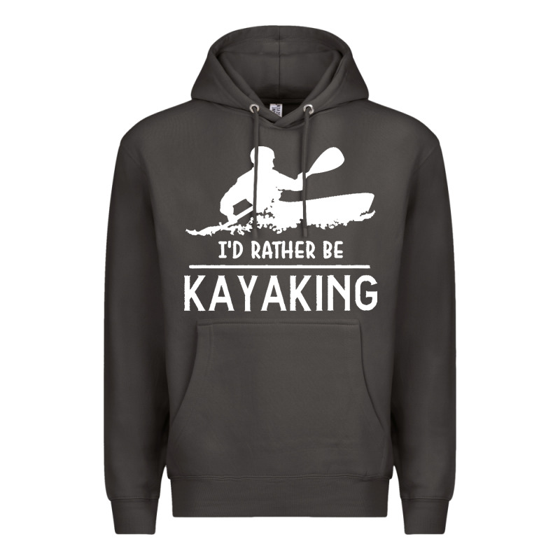 Kayaking T  Shirt I' D Rather Be At The Lake Kayaking T  Shirt Premium Hoodie by linhVisuals | Teevron