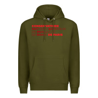 Army Green logocnsmdp conservatoire de paris Premium Hoodie - linhVisuals