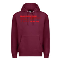 Burgundy logocnsmdp conservatoire de paris Premium Hoodie - linhVisuals