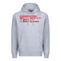 Heather Grey logocnsmdp conservatoire de paris Premium Hoodie - linhVisuals