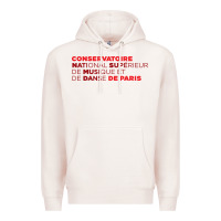 Pale Pink logocnsmdp conservatoire de paris Premium Hoodie - linhVisuals