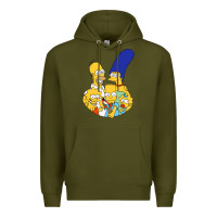 Army Green simpson Premium Hoodie - linhVisuals