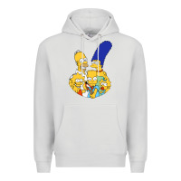 Dove Grey simpson Premium Hoodie - linhVisuals