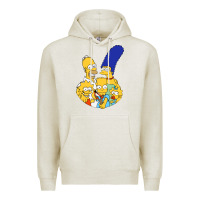 Oatmeal Heather simpson Premium Hoodie - linhVisuals