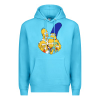 Ocean Blue simpson Premium Hoodie - linhVisuals