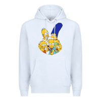 White simpson Premium Hoodie - linhVisuals