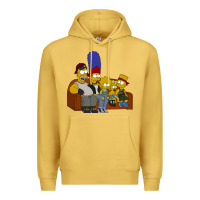 Antique Gold simpson family Premium Hoodie - linhVisuals