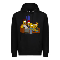 Black simpson family Premium Hoodie - linhVisuals