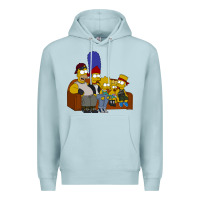 Blue Mist simpson family Premium Hoodie - linhVisuals