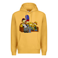 Mustard simpson family Premium Hoodie - linhVisuals