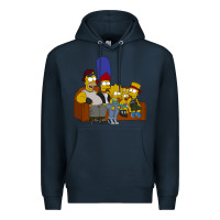 Navy simpson family Premium Hoodie - linhVisuals