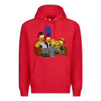 Red simpson family Premium Hoodie - linhVisuals
