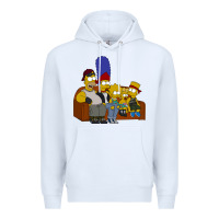 White simpson family Premium Hoodie - linhVisuals