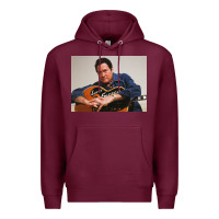 Burgundy lefty frizzell's music collected in ne Premium Hoodie - linhVisuals